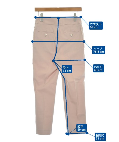 AK+1 by EFFE BEAMS（エーケーワンバイエッフェビームス）スラックス ピンク サイズ:36(S位) レディース/2200615348056