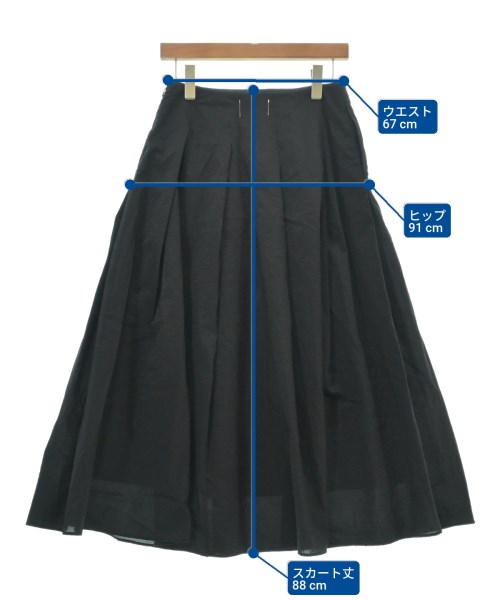 AK+1 by EFFE BEAMS（エーケーワンバイエッフェビームス）ロング・マキシ丈スカート 黒 サイズ:36(S位) レディース/2200622290058