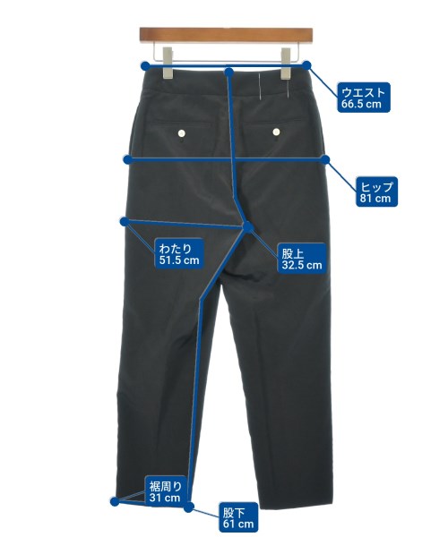 AK+1 by EFFE BEAMS（エーケーワンバイエッフェビームス）スラックス 黒 サイズ:36(S位) レディース/2200608344034