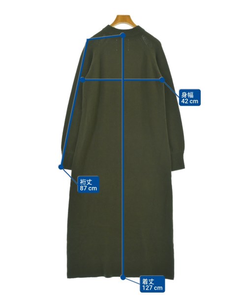 AK+1 by EFFE BEAMS（エーケーワンバイエッフェビームス）ワンピース カーキ サイズ:38(M位) レディース/2200672262029