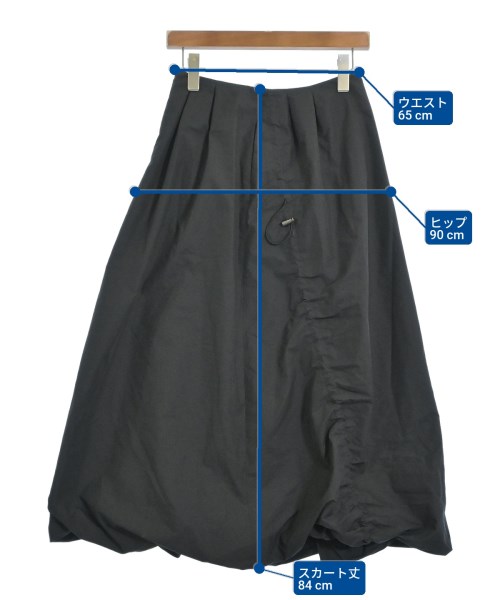 AK+1 by EFFE BEAMS（エーケーワンバイエッフェビームス）ロング・マキシ丈スカート 黒 サイズ:36(S位) レディース/2200677166063