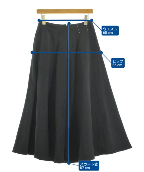 AK+1 by EFFE BEAMS（エーケーワンバイエッフェビームス）ロング・マキシ丈スカート 黒 サイズ:36(S位) レディース/2200695375133
