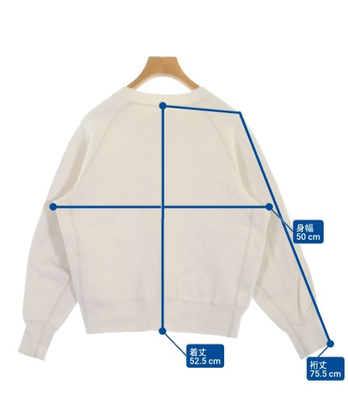 AK+1 by EFFE BEAMS（エーケーワンバイエッフェビームス）スウェット 白 サイズ:36(S位) レディース/2200649632107