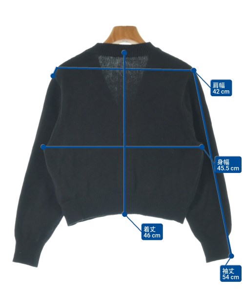 AK+1 by EFFE BEAMS（エーケーワンバイエッフェビームス）カーディガン 黒 サイズ:F レディース/2200640487041