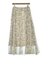 AK+1 by EFFE BEAMS（エーケーワンバイエッフェビームス）ロング・マキシ丈スカート 白 サイズ:38(M位) レディース/2200641937293