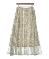 AK+1 by EFFE BEAMS（エーケーワンバイエッフェビームス）ロング・マキシ丈スカート 白 サイズ:38(M位) レディース/2200641937293