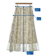 AK+1 by EFFE BEAMS（エーケーワンバイエッフェビームス）ロング・マキシ丈スカート 白 サイズ:38(M位) レディース/2200641937293