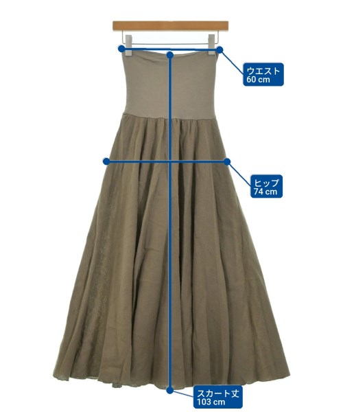 AK+1 by EFFE BEAMS（エーケーワンバイエッフェビームス）ロング・マキシ丈スカート 茶 サイズ:-(XS位) レディース/2200639106205