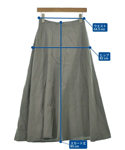 AK+1 by EFFE BEAMS（エーケーワンバイエッフェビームス）ロング・マキシ丈スカート グレー サイズ:36(S位) レディース/2200663195015