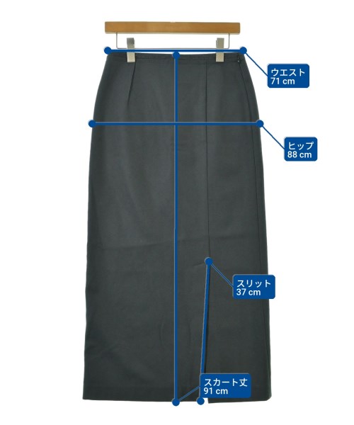 AK+1 by EFFE BEAMS（エーケーワンバイエッフェビームス）ロング・マキシ丈スカート グレー サイズ:38(M位) レディース/2200667313033