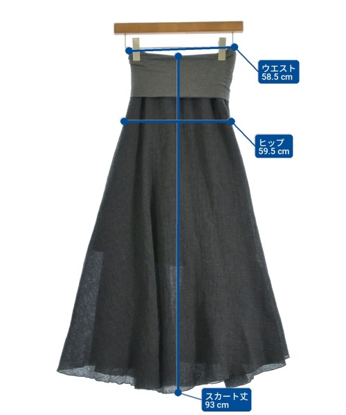 AK+1 by EFFE BEAMS（エーケーワンバイエッフェビームス）ロング・マキシ丈スカート グレー サイズ:-(M位) レディース/2200728801011