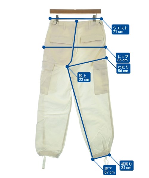 AK+1 by EFFE BEAMS（エーケーワンバイエッフェビームス）カーゴパンツ 白 サイズ:-(M位) レディース/2200683332018