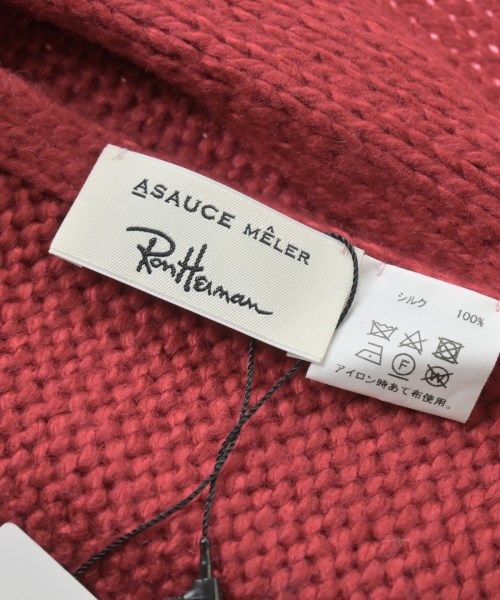 ASAUCE MELER（アソースメレ）マフラー 赤 サイズ:- レディース/2200631231486