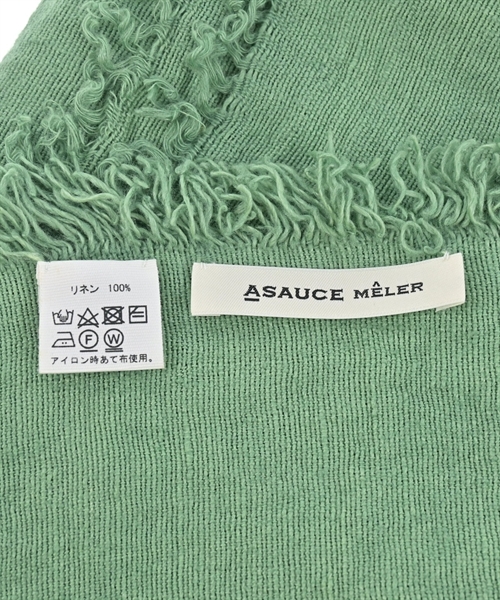 ASAUCE MELER（アソースメレ）ストール 緑 サイズ:- レディース/2200607495058