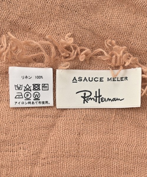 ASAUCE MELER（アソースメレ）ストール ベージュ サイズ:- レディース/2200674452121