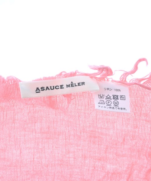 ASAUCE MELER（アソースメレ）マフラー ピンク サイズ:- レディース/2200689965173