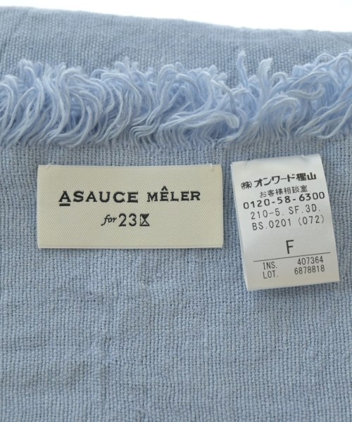 ASAUCE MELER（アソースメレ）ストール 青 サイズ:F レディース/2200693830085