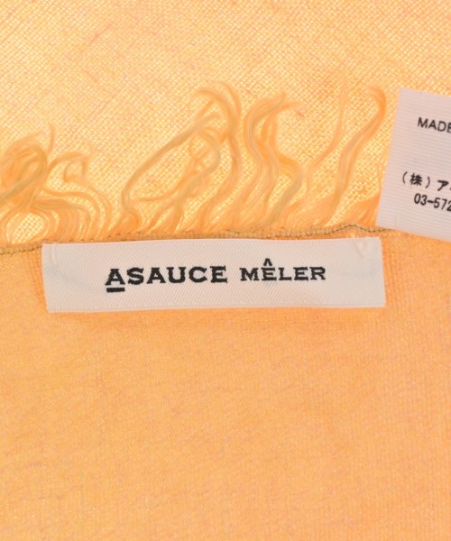 ASAUCE MELER（アソースメレ）ストール オレンジ サイズ:- レディース/2200711213159