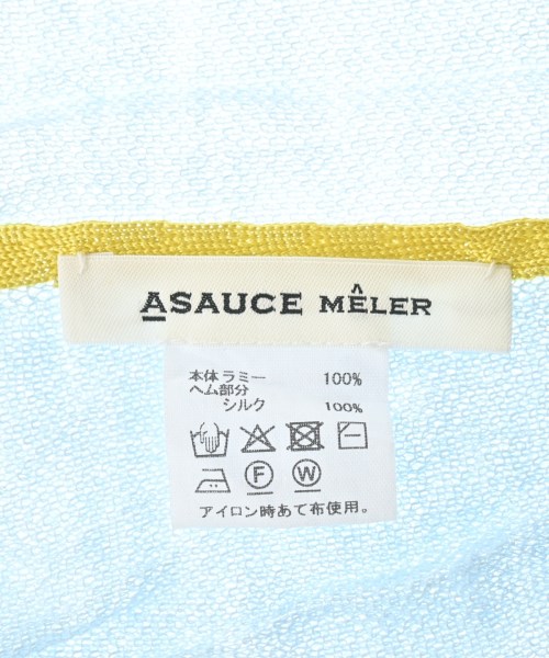 ASAUCE MELER（アソースメレ）ストール 青 サイズ:- レディース/2200645295061