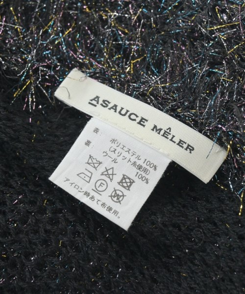 ASAUCE MELER（アソースメレ）バンダナ・スカーフ 黒 サイズ:- レディース/2200647579053