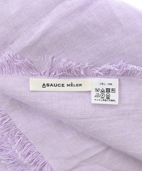 ASAUCE MELER（アソースメレ）ストール 紫 サイズ:- レディース/2200653378046