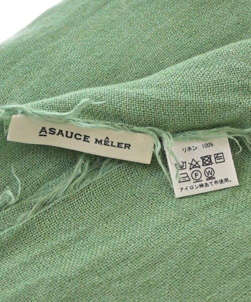 ASAUCE MELER（アソースメレ）ストール 緑 サイズ:- レディース/2200705824019