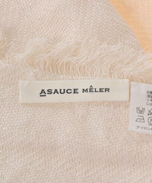 ASAUCE MELER（アソースメレ）ストール 白 サイズ:- レディース/2200726466151