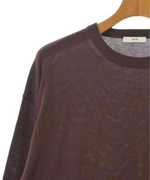 ATON（エイトン）ニット・セーター 赤 サイズ:06(XXL位) メンズ/2200507276023