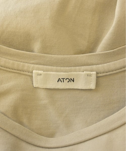 ATON（エイトン）Tシャツ・カットソー ベージュ サイズ:02(M位) メンズ/2200503533113