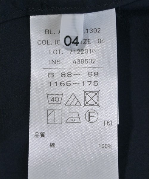 ATON（エイトン）カジュアルシャツ 紺 サイズ:04(XL位) メンズ/2200554352046