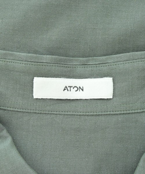 ATON（エイトン）カジュアルシャツ カーキ サイズ:2(M位) メンズ/2200556802105