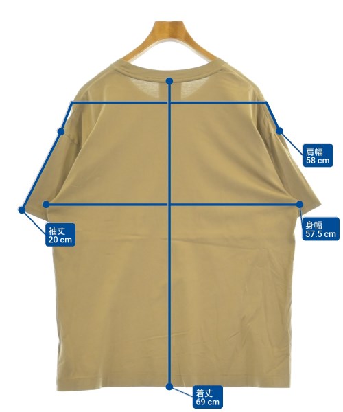 ATON（エイトン）Tシャツ・カットソー ベージュ サイズ:4(XL位) メンズ/2200559442049