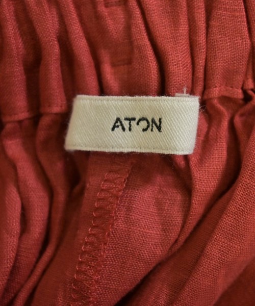 ATON（エイトン）ロング・マキシ丈スカート 赤 サイズ:01(S位) レディース/2200619751043