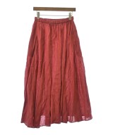 ATON（エイトン）ロング・マキシ丈スカート 赤 サイズ:01(S位) レディース/2200619751043