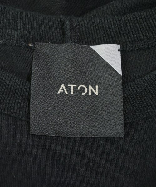 ATON（エイトン）Tシャツ・カットソー 黒 サイズ:02(M位) レディース/2200622301020