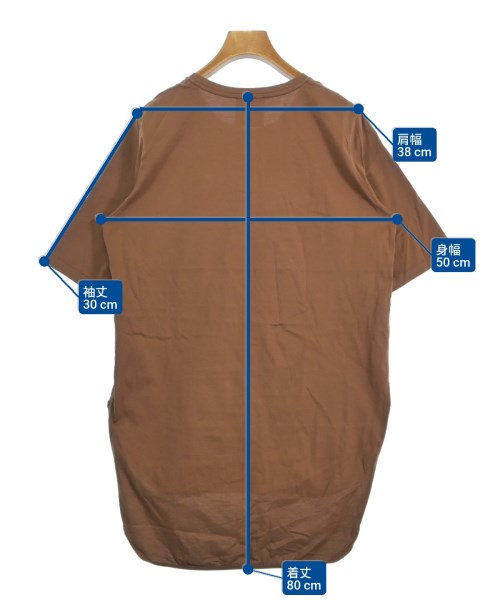 ATON（エイトン）Tシャツ・カットソー 茶 サイズ:2(M位) レディース/2200610879104