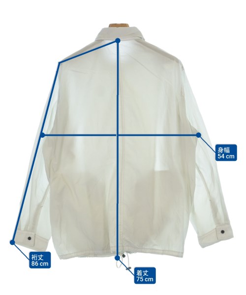 ATON（エイトン）ブルゾン 白 サイズ:4(XL位) メンズ/2200636723030