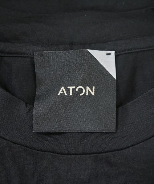 ATON（エイトン）Tシャツ・カットソー 黒 サイズ:02(M位) メンズ/2200636723054