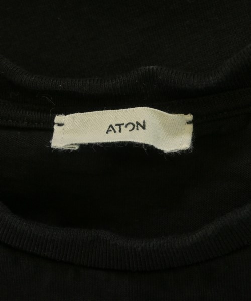 ATON（エイトン）Tシャツ・カットソー 黒 サイズ:2(M位) レディース/2200623760130