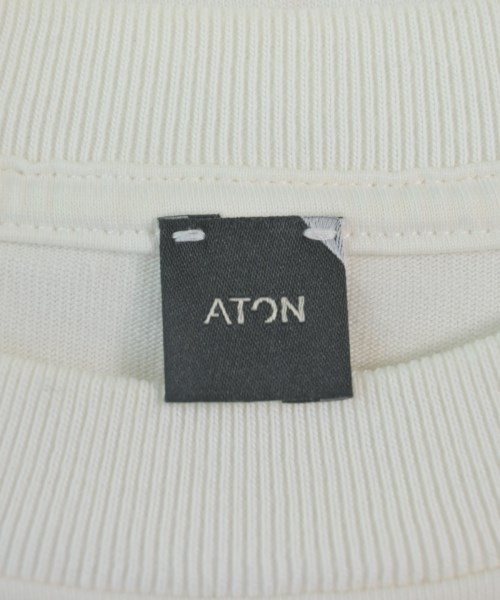 ATON（エイトン）Tシャツ・カットソー 白 サイズ:00(XXS位) レディース/2200621410167