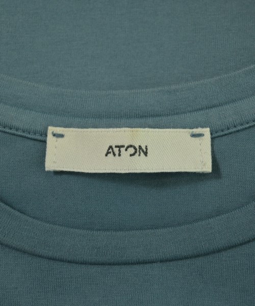 ATON（エイトン）Tシャツ・カットソー 青 サイズ:01(S位) レディース/2200619913038
