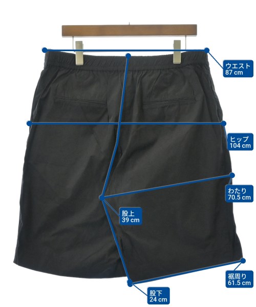 ATON（エイトン）ショートパンツ 黒 サイズ:06(XXXL位) メンズ/2200636280588