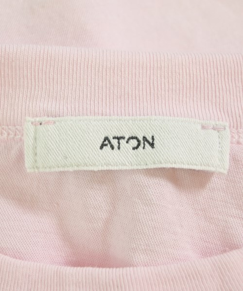 ATON（エイトン）Tシャツ・カットソー ピンク サイズ:2(M位) レディース/2200631575092