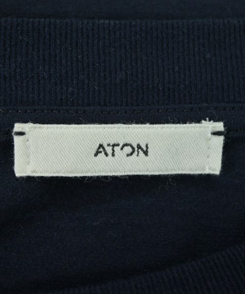 ATON（エイトン）Tシャツ・カットソー 紺 サイズ:04(XL位) メンズ/2200638991017