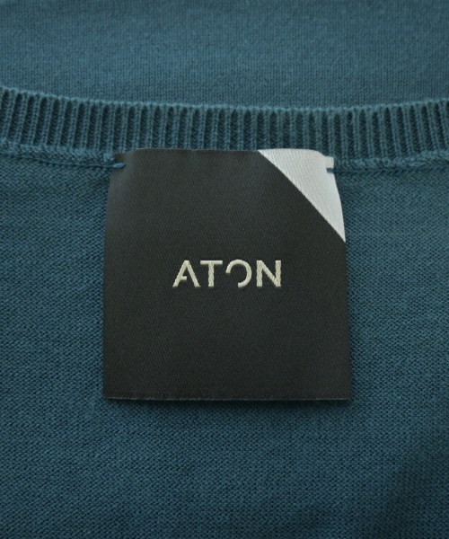 ATON（エイトン）ニット・セーター 青 サイズ:02(M位) レディース/2200630159064