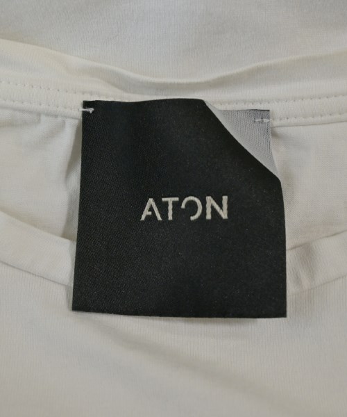 ATON（エイトン）Tシャツ・カットソー 白 サイズ:02(M位) レディース/2200640746216