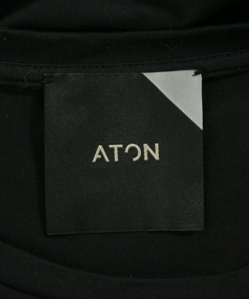 ATON（エイトン）Tシャツ・カットソー 黒 サイズ:02(M位) レディース/2200638185010