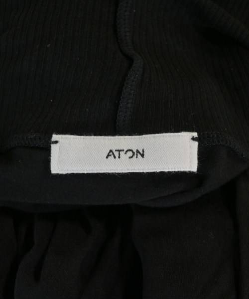 ATON（エイトン）Tシャツ・カットソー 黒 サイズ:02(M位) レディース/2200632274031