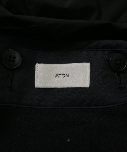 ATON（エイトン）モッズコート 黒 サイズ:02(M位) メンズ/2200634582035