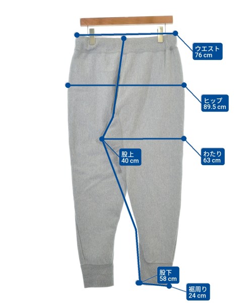 ATON（エイトン）スウェットパンツ グレー サイズ:04(XL位) メンズ/2200643301115